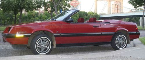 1986 pontiac sunbird se convertible 2-door 1.8l