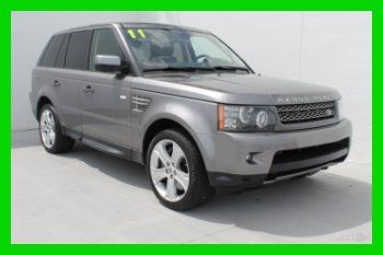2011 land rover range rover sport supercharged v8 nav/cam/roof/cpo/10wner/clean!