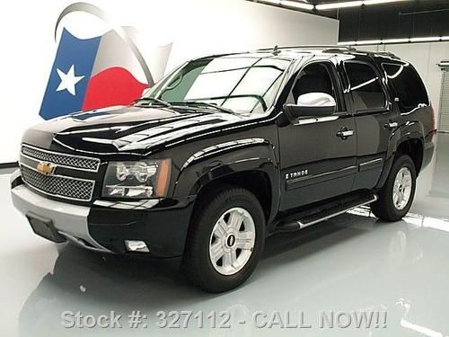 2007 chevy tahoe z71 4x4 leather tow blk on blk 86k mi texas direct auto