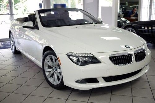 1 owner 650i convertible sport automatic trans prem sound cold weather  25k mls
