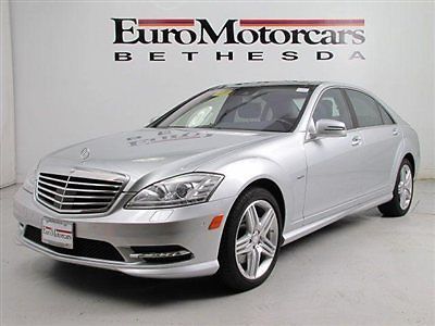 Cpo certified s550 s 550 4matic mercedes silver black sport amg distronic 12 13