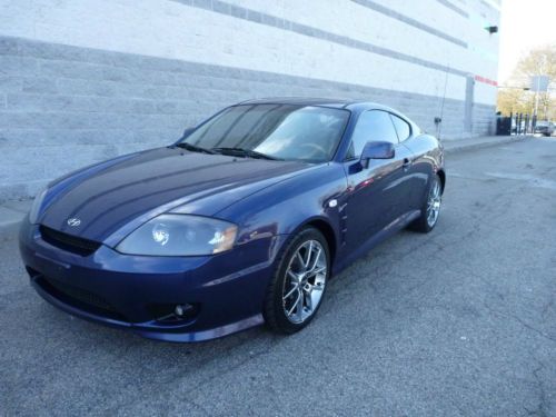 Hyundai 06 tiburon gt -5spd p/sunroof lthr cd clean carfax 87k  no resv!