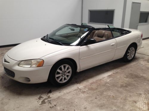 2003 chrysler sebring gtc convertible leather 107k clean autocheck - no reserve!