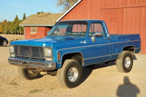 1978 chevy k10 silverado fleetside shortbed 4wd 400/350 pw ac lifted tilt ps pdb