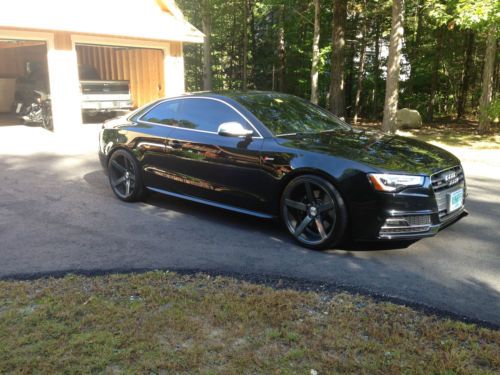 2013 audi s5 black on black vossen 20&#034; wheels custom audio system 6 spd not rs5