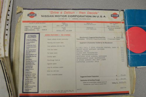 DATSUN 1974 260Z ONE OWNER ORIGINAL CALIFORNIA EXAMPLE! RARE EARLY PRODUCTION., image 22