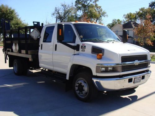 Crew cab, durmax 6.6l., 13&#039; flat bed, lift gate, 1 owner