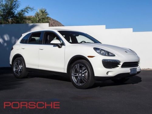 Used 2012 porsche cayenne sand white panorama sunroof pcm w/ navigation