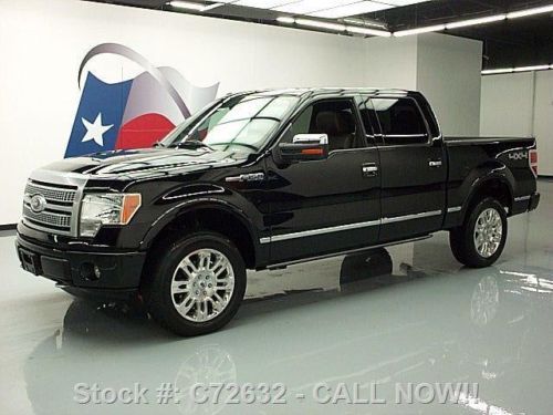 2011 ford f-150 platinum crew 4x4 5.0 sunroof 20&#039;s 38k! texas direct auto