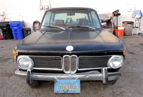 California original, rust free 1971 bmw 2002 for parts/restoration, no reserve