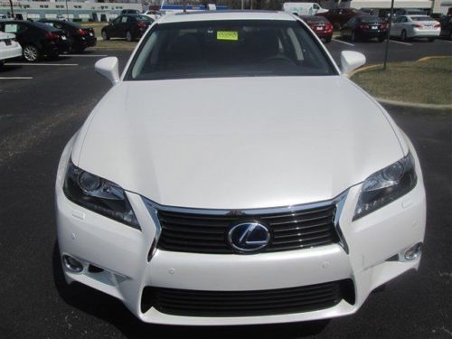 New lexus 2013 gs450h hybrid  white with black interior navigation