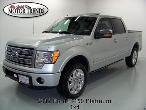 2012 ford f150 crew 4wd platinum ecoboost rearcam sunroof heated ac seats 24k