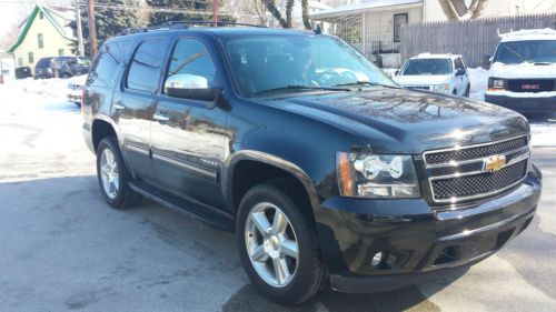 2011 chevrolet tahoe lt 4wd, rear seat dvd, navigation, leather blk/blk, mint!