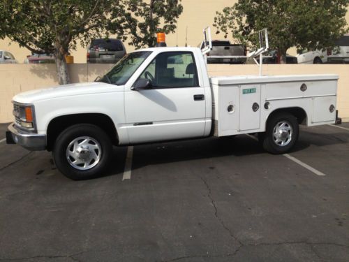 2000 chevrolet c2500 utility bed- multi fuel cng/gas!!