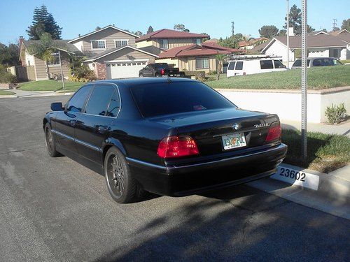 1999 bmw 740il black &amp; black - brand new tires