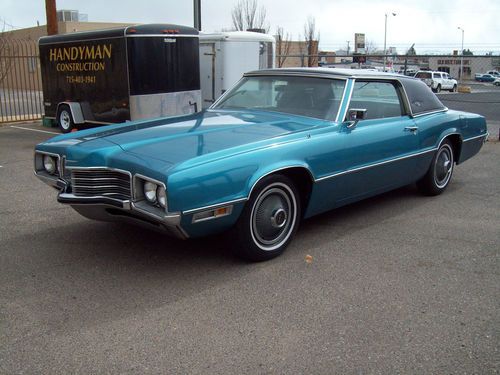 1971 ford thunderbird landau beautiful 2-door aqua blue