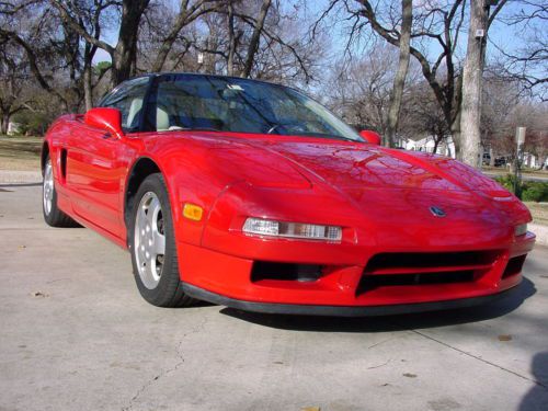 1991 acura nsx automatic red on white