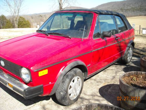 1987 volkswagen cabriolet base convertible 2-door 1.8l