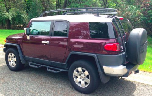 2007 toyota fj cruiser - roof rack &amp; rear hatch ladder -cd changer- new rear end