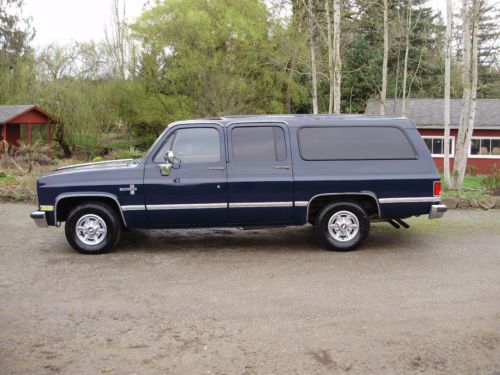 1987 chevrolet suburban silverado 2wd 96k.act.miles rear bedslide cargo carrier.