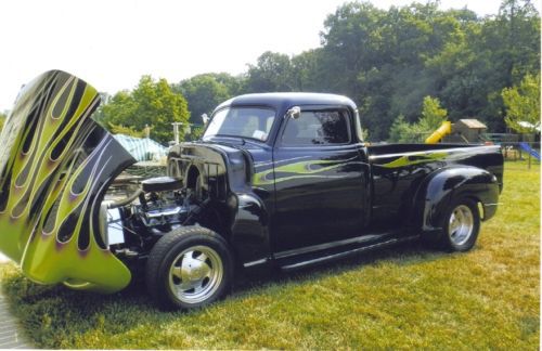 1950 Chevy 3100 Long Bed Five Window Pick Up Custom Street Rod, image 3