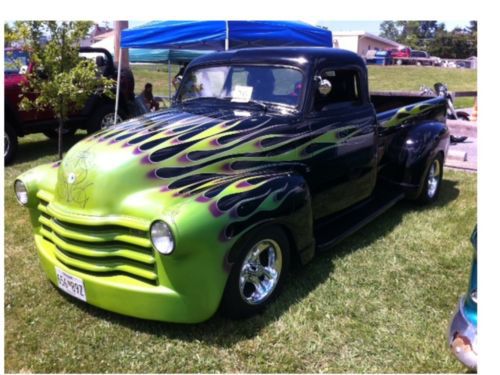 1950 Chevy 3100 Long Bed Five Window Pick Up Custom Street Rod, image 6