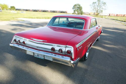 1962 Chevrolet Impala 283 V8 Auto Coupe RED Power Windows Steering Brakes L@@K, US $12,650.00, image 5