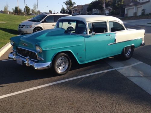 1955 chevrolet bel air/150/210 pro/street 210 custom hot rod 454 big block nice!