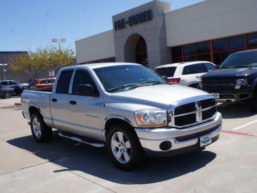 Slt 4.7l dodge ram pw pl silver cruise control auto cloth running boards hitch