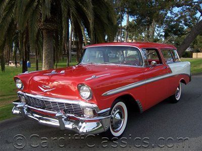 1956 chevy nomad bel air-265 v8-auto- power steering - restored *california car*