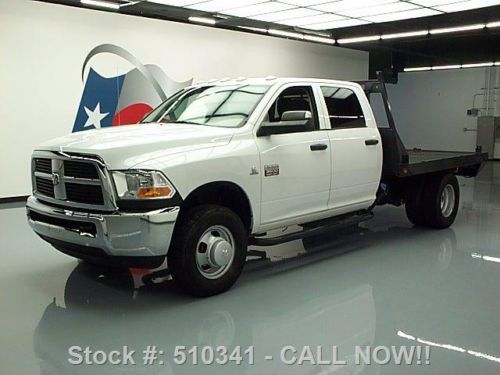 2011 dodge ram 3500 4x4 crew diesel dually flatbed 46k texas direct auto