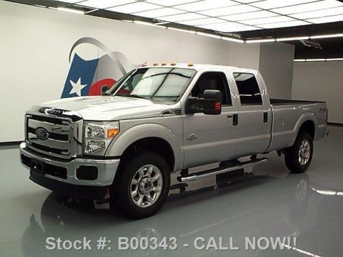 2012 ford f-350 crew fx4 4x4 diesel longbed leather 61k texas direct auto