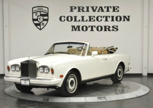 1987 rolls-royce corniche convertible low miles pristin