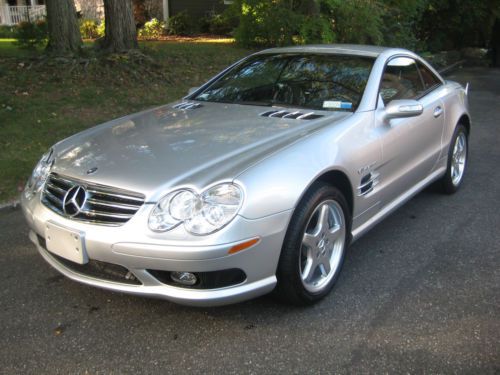 2004 mercedes-benz sl55 amg base hard top convertible 2-door 5.5l clean carfax