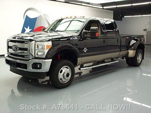 2011 ford f-350 lariat crew cab diesel drw fx4 4x4 35k texas direct auto