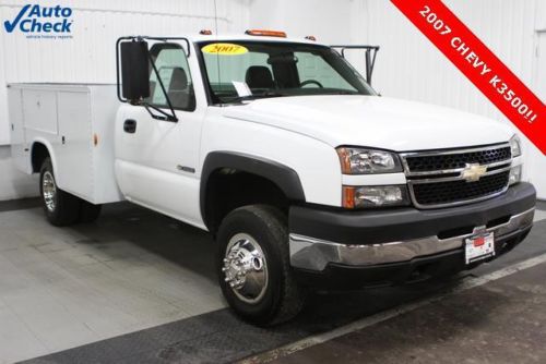 2007 chevy k2500hd regular cab 4x4 knaphiede utility box dually 6.0l v8 auto wt