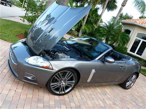 2009 jaguar xkr convertible portfolio 21k fact warranty carfax certified 1-owner