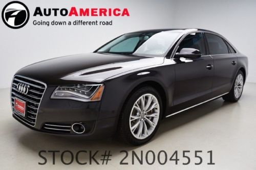 2011 audi a8 l quattro 19k low miles rearcam bose mobile ent nav htd lthr dvd