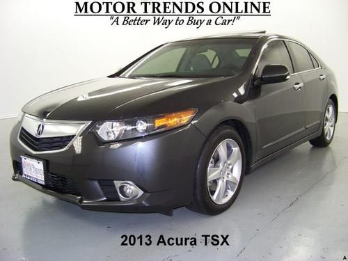 Tech pkg navigation rearcam sunroof leather htd mem seats 2013 acura tsx 1k