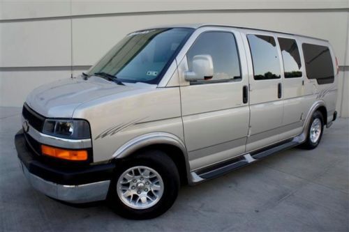 2007 chevrolet express regency conversion van nav cams wood only 65k miles nice!