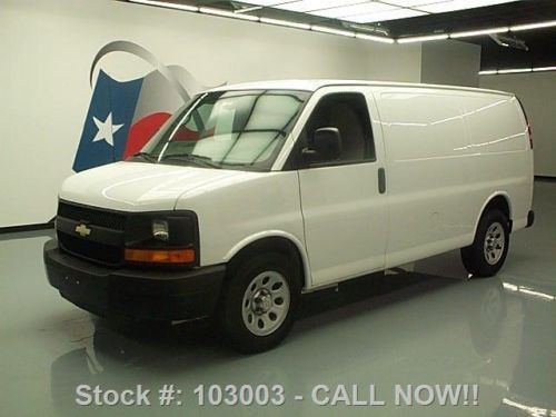 2013 chevy express cargo van 4.3l v6 rear partition 35k texas direct auto