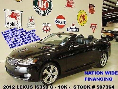 2012 is 350c,pwr hard top,nav,back-up,htd/cool lth,18 in whls,10k,we finance!!