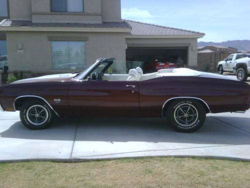 1970 LS5 454 CHEVROLET CHEVELLE Numbers Matching LS5 SUPER SPORT CONVERTIBLE, image 13