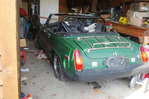 1979 mg midget 1500cc british racing green very low miles, great frame, fun car