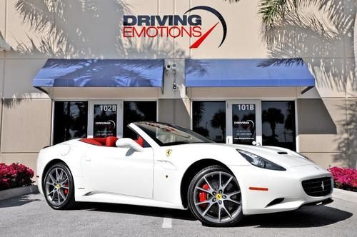 2011 ferrari california! white/red! loaded! low miles!!