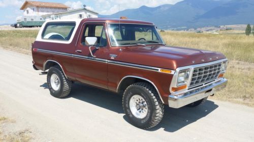 1979 ford bronco 4x4: rust free survivor, new paint/engine/transmission, 429!!!