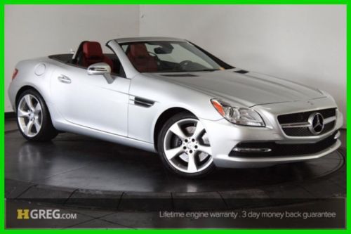 2012 convertible slk350 rwd automatic silver