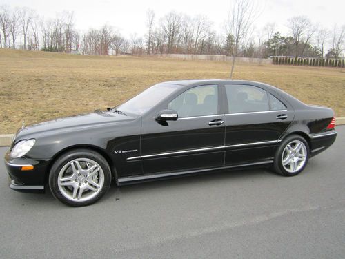 2004 mercedes-benz s55 amg base sedan 4-door 5.5l black *1 owner *$119k sticker