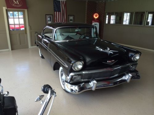 1956 chevrolet  2-door hard top v8 bel air 3 speed with od super solid