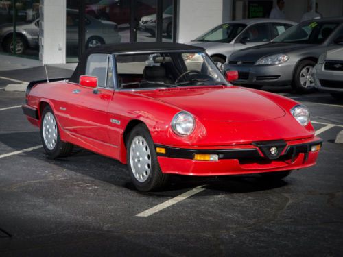 1988 alpha romeo quadrifiglio, mint condition, red, leather, 75k original miles